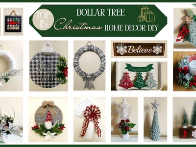 ????????TOP 15 DOLLAR TREE CHRISTMAS HOME DECOR DIY 2022 ????????