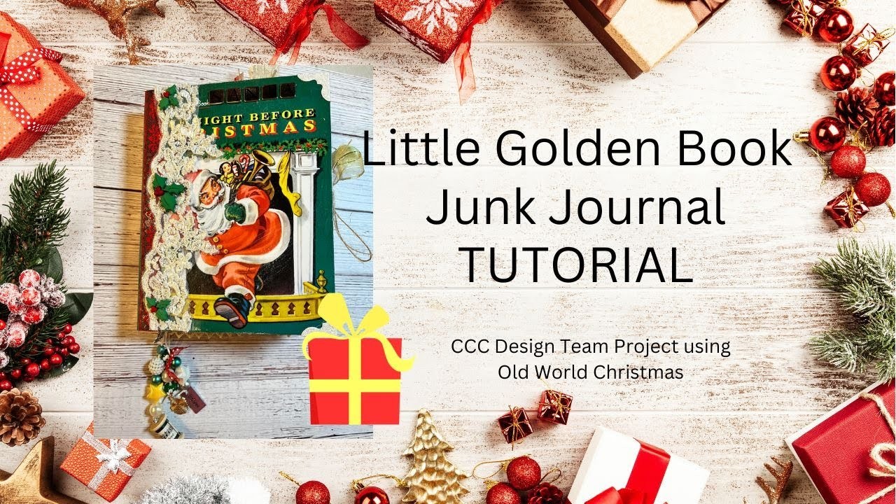 Tutorial for Little Golden Book Junk Journal Construction