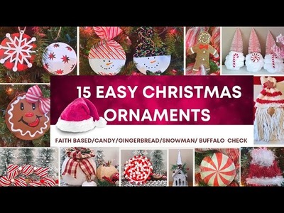 15 FAST and EASY CHRISTMAS ???? ornaments.