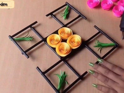 2 Beautiful Paper Flower Wall Hanging Ideas | Wall Decor Ideas | Paper Crafts @craftgallery96