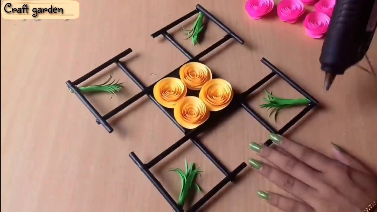 2 Beautiful Paper Flower Wall Hanging Ideas | Wall Decor Ideas | Paper Crafts @craftgallery96