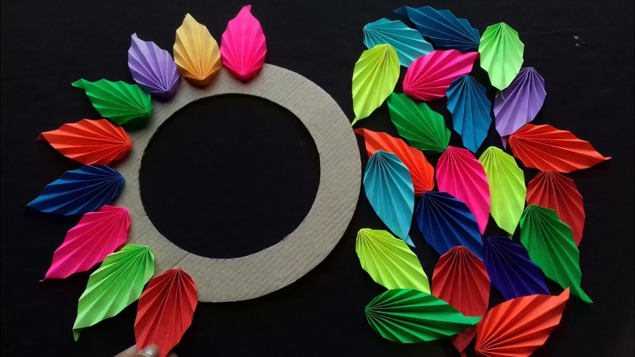 2 Beautiful Paper Flower Wall Hanging Ideas | Wall Decor Ideas | Paper Crafts
