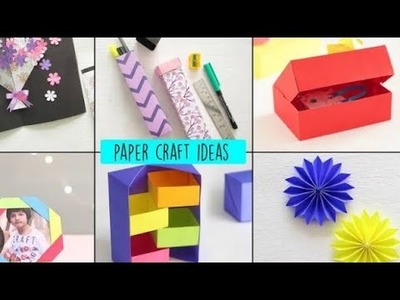 3 paper crafts ideas ????Back to school. colourful paper useful.kids craft ideas. school hacks #viral