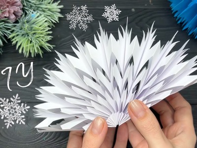 3D Paper Snowflakes Christmas Paper Craft Christmas Ornaments