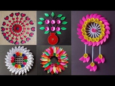 5 Beautiful Wall Hanging Craft Ideas | Paper Craft for Home Decor | DIY Wall Hanging