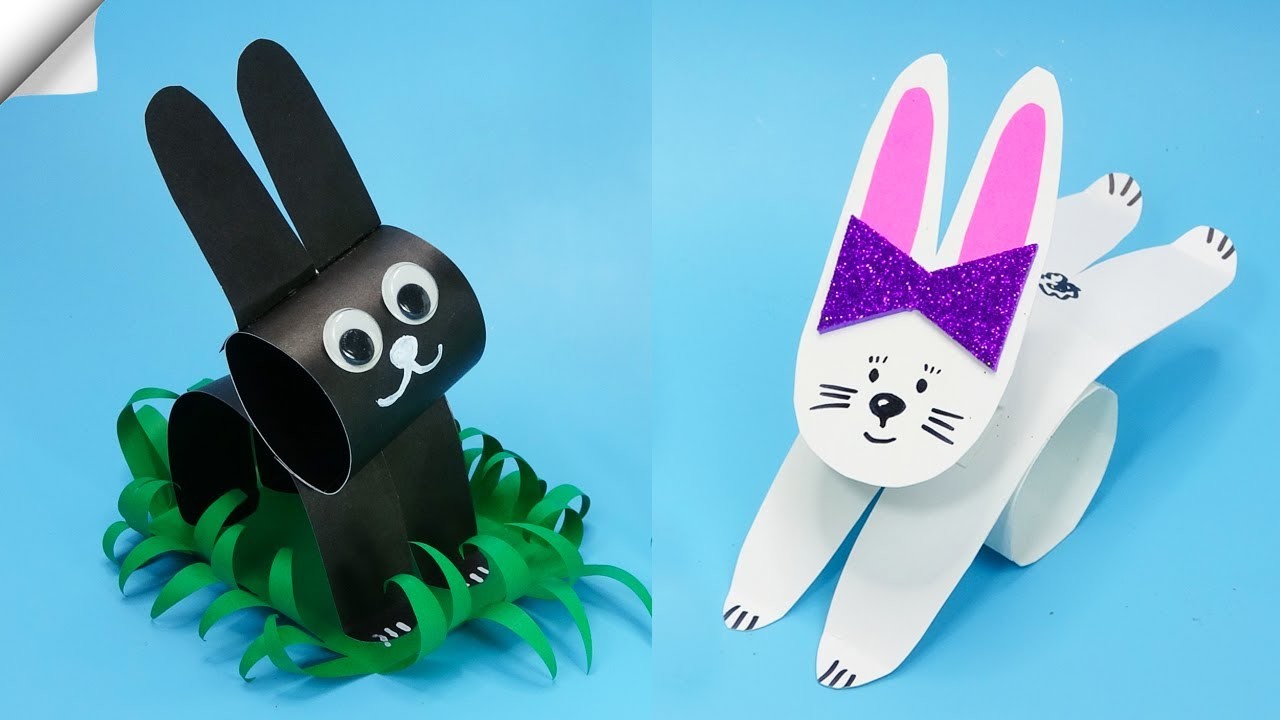 6 easy paper rabbit | Christmas paper crafts 2023