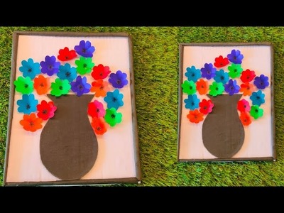 ????????Beautiful DIY Flower pot Making ???? || Paper Craft || Home Decor || Flowers Pot || Easy Paper Art ????