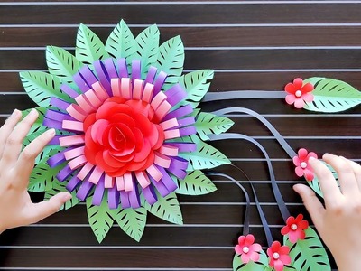 Beautiful Wall Hanging Craft | Paper Craft For Home Decor | Paper Flower Wall Hanging | WallMate