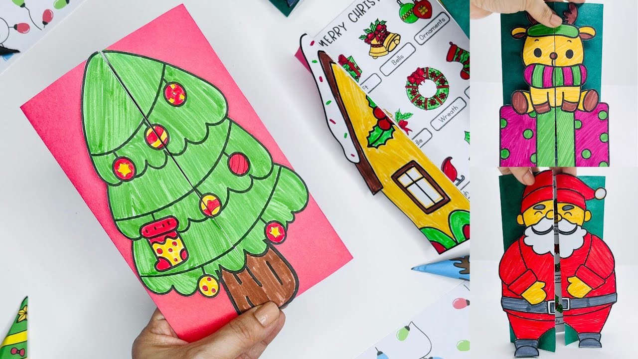 Christmas Easy Paper Craft | English Vocabulary | Teaching Ideas | Holiday Craft | School Project
