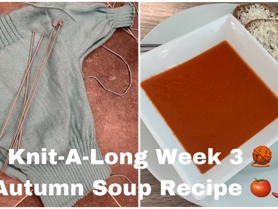 CLAIRE JUMPER KNIT-A-LONG WEEK 3 ???????? & AUTUMN SOUP RECIPE AND TUTORIAL!! ???????????? FREE Vintage Pattern!! ????