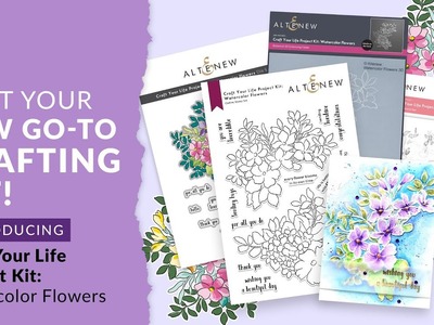 Crafting with the Ultimate Craft Your Life Project Kit: Watercolor Flowers