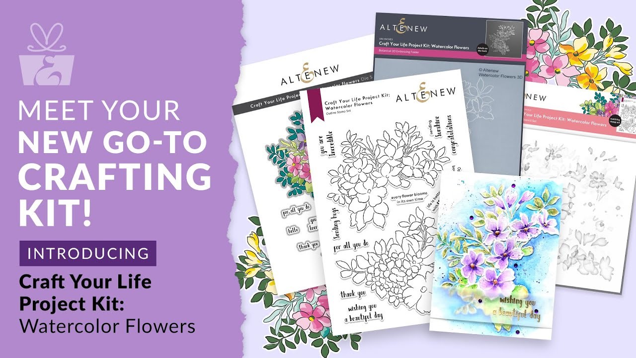 Crafting with the Ultimate Craft Your Life Project Kit: Watercolor Flowers