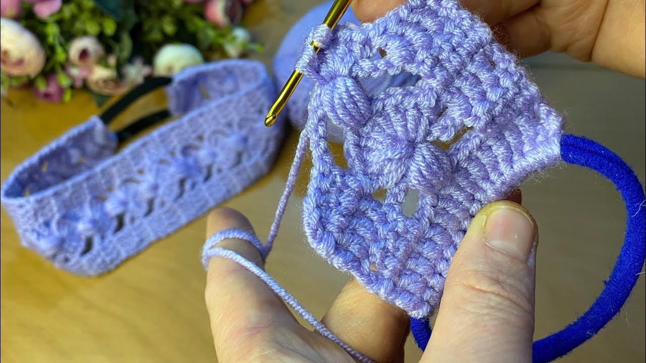 Crochet bandana✅ headband Crochet✅ Crochet hair accessories✅ Crochet hair✅ headband Crochet tutorial