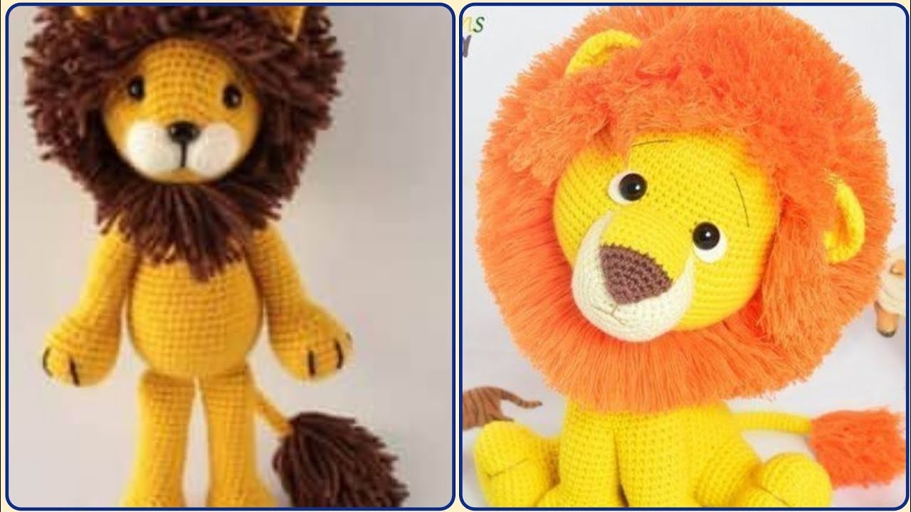Crochet Hand-Knitted Lion Pattern Design Ideas