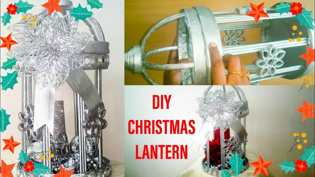 Diy christmas lantern decoration ideas.how to make paper lantern.decoración de farolillos de navidad