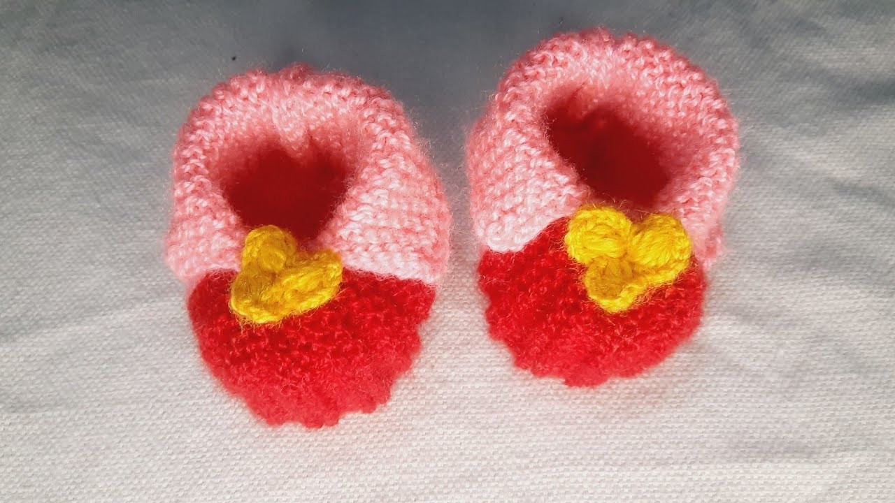 Easy knitting woolen baby shoes,booties,socks,slippers woolen juti @SunlightCraft