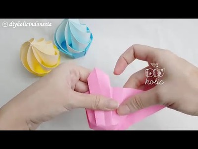 Easy origami cupcake.crafts ideas
