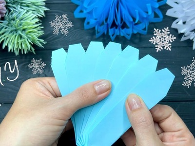 Easy Paper Snowflakes ❄️ Christmas Paper Crafts Christmas decor