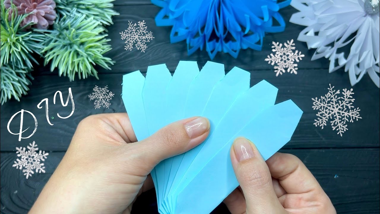 Easy Paper Snowflakes ❄️ Christmas Paper Crafts Christmas decor