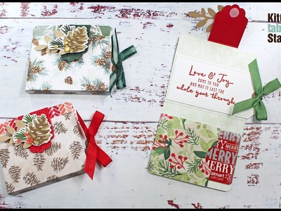 Fast & Easy Gift Card Holders with Stampin' Up! Painted Christmas with Kitchen Table Stamper