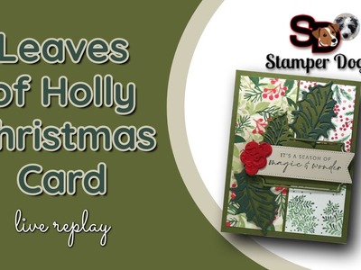 ???? Holly Patchwork Christmas Card