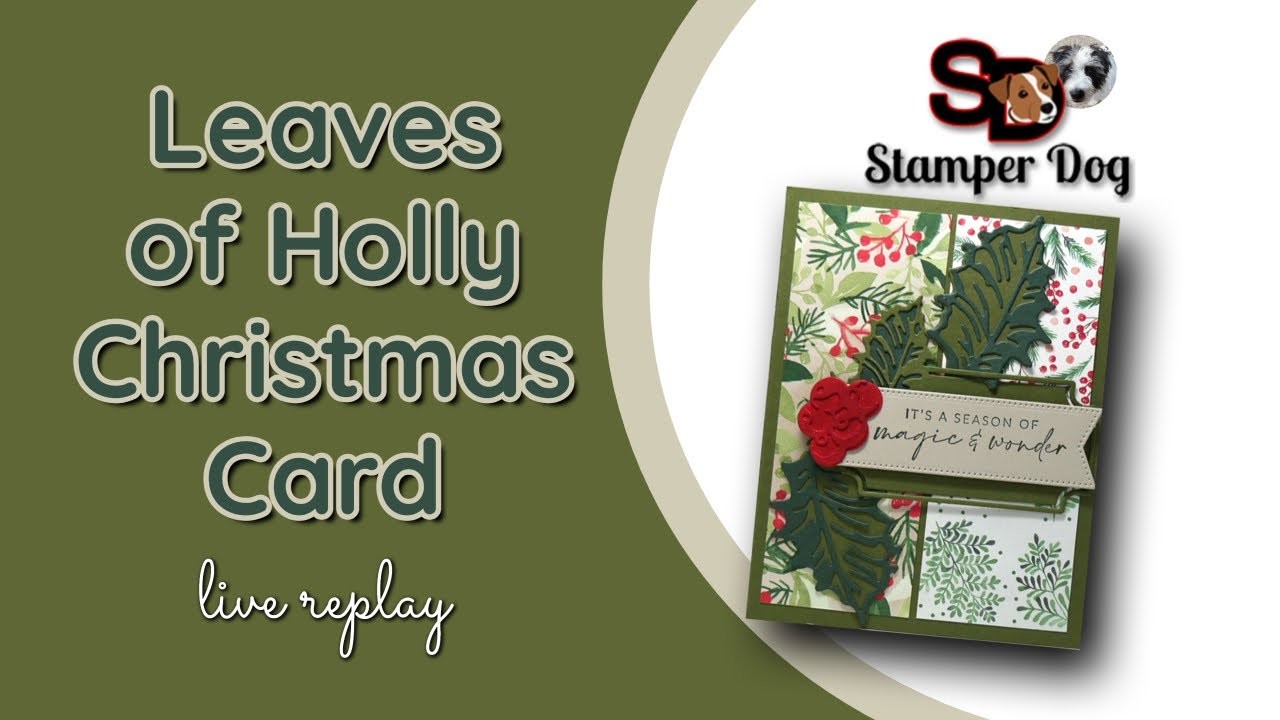 ???? Holly Patchwork Christmas Card