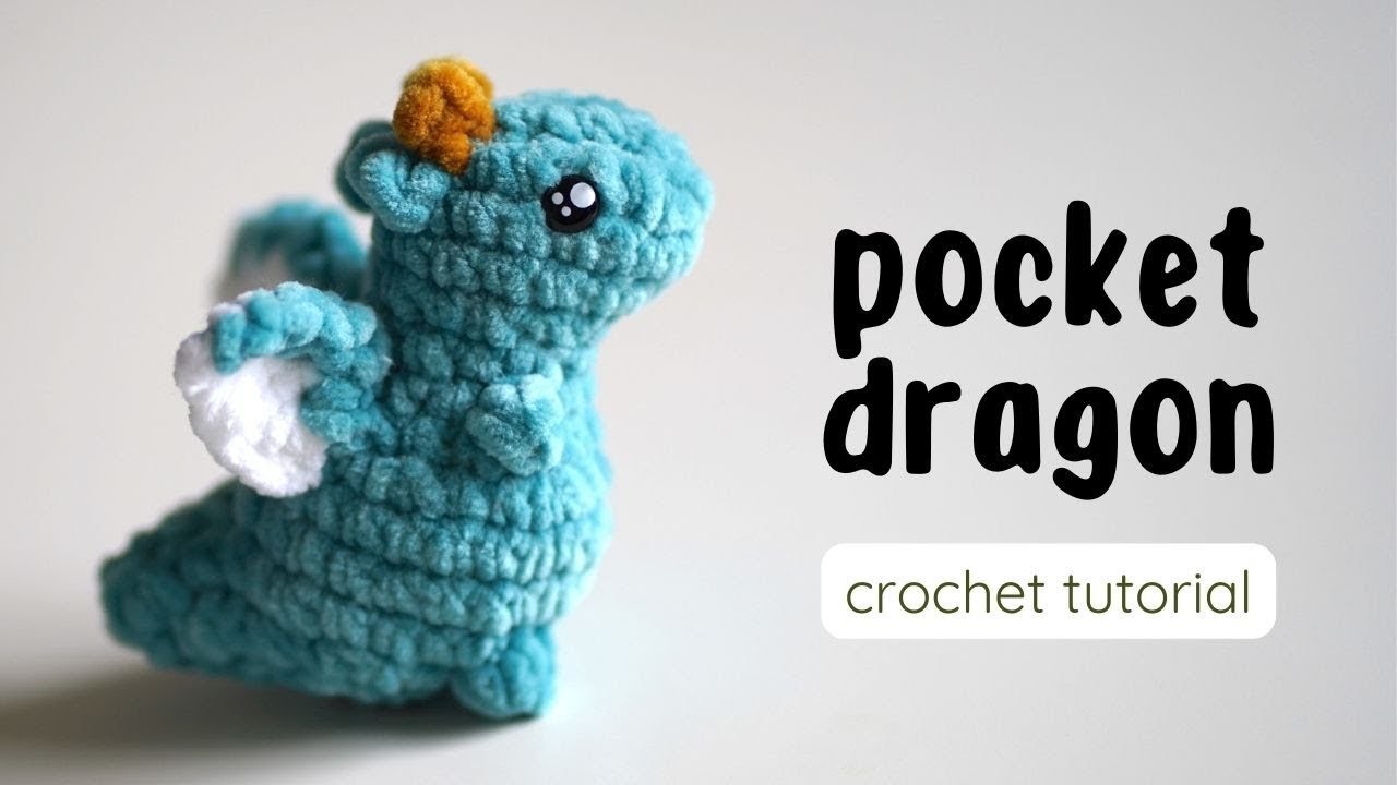 How to Crochet a POCKET DRAGON! · Easy Beginner, Fast DIY Tutorial · Free Amigurumi Pattern