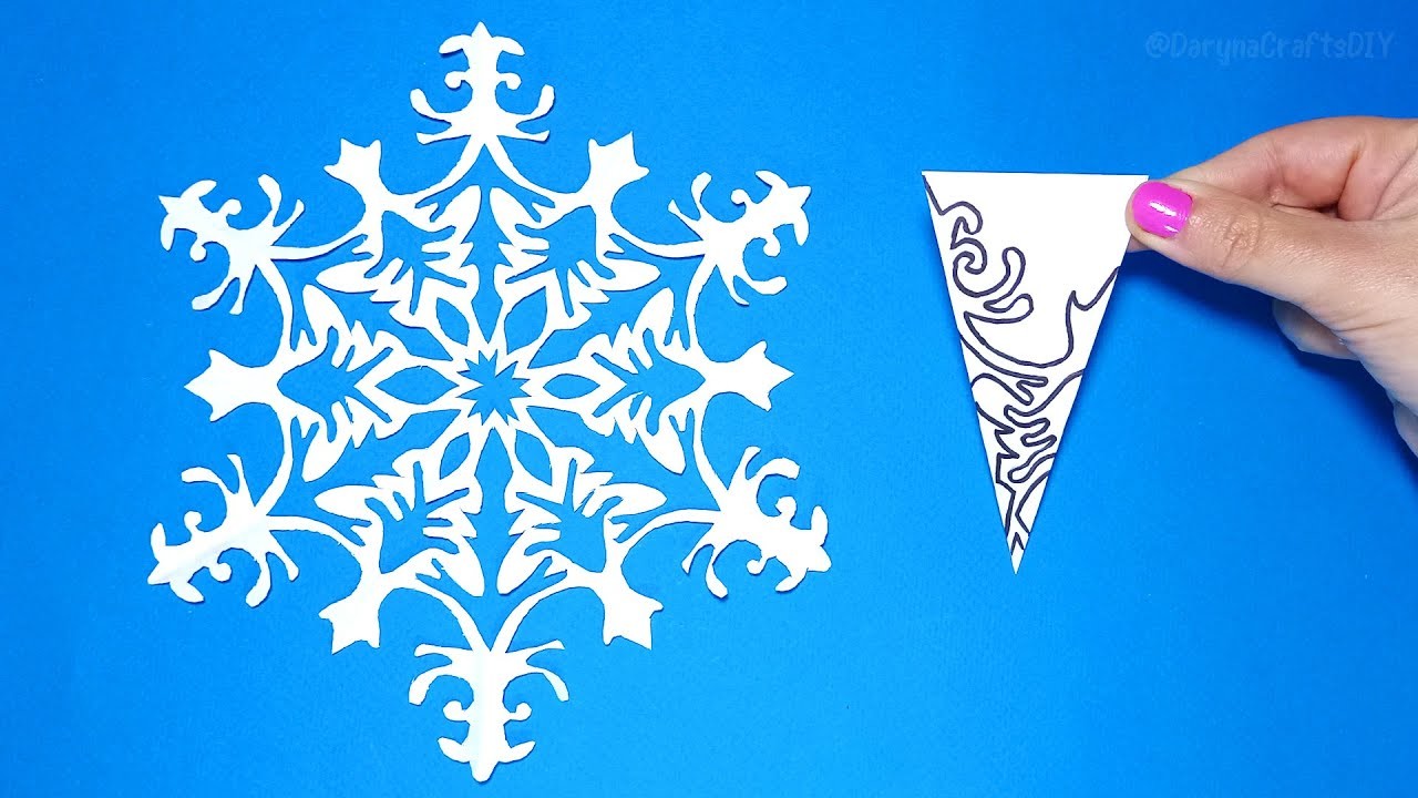 How to cut a paper snowflake ❄ Craft Decorations for Christmas ????