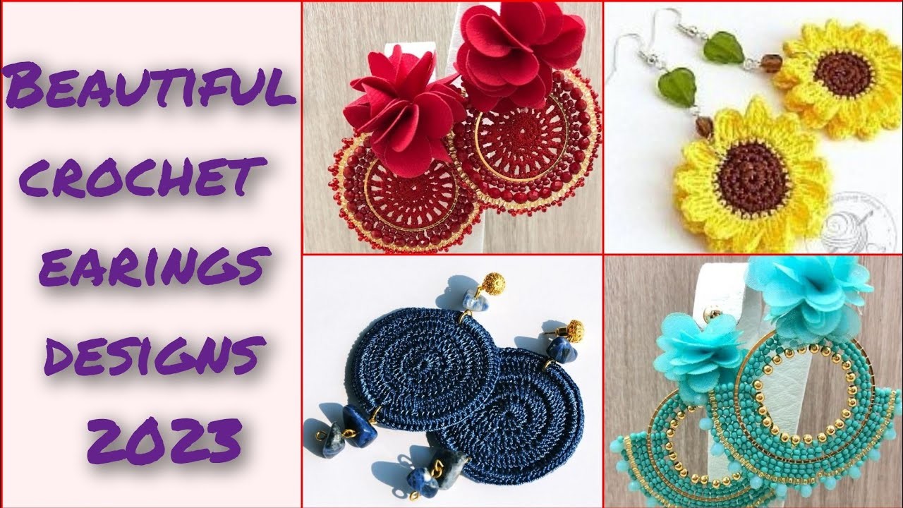 HOW TO MAKE CROCHET EARRINGS | CUTE FLOWER EARRINGS