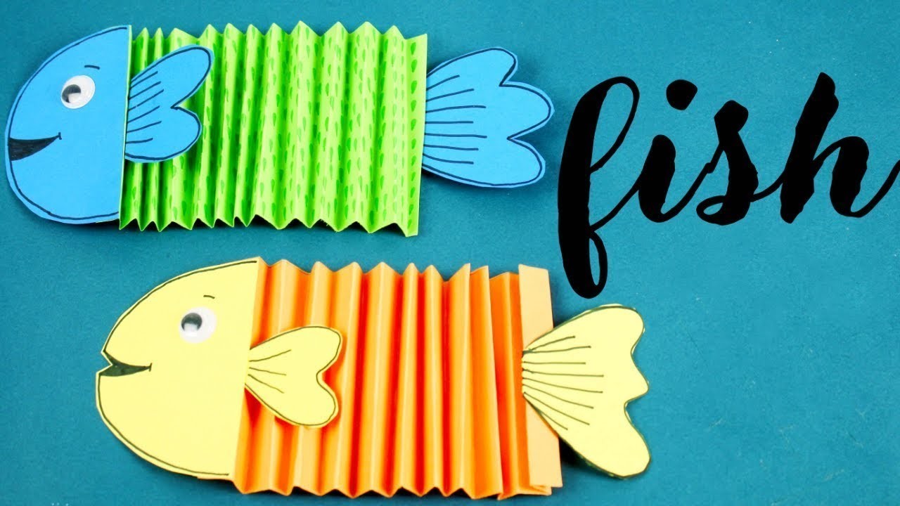 How to Make Easy Paper Fish at Home + More Kids Craft Videos