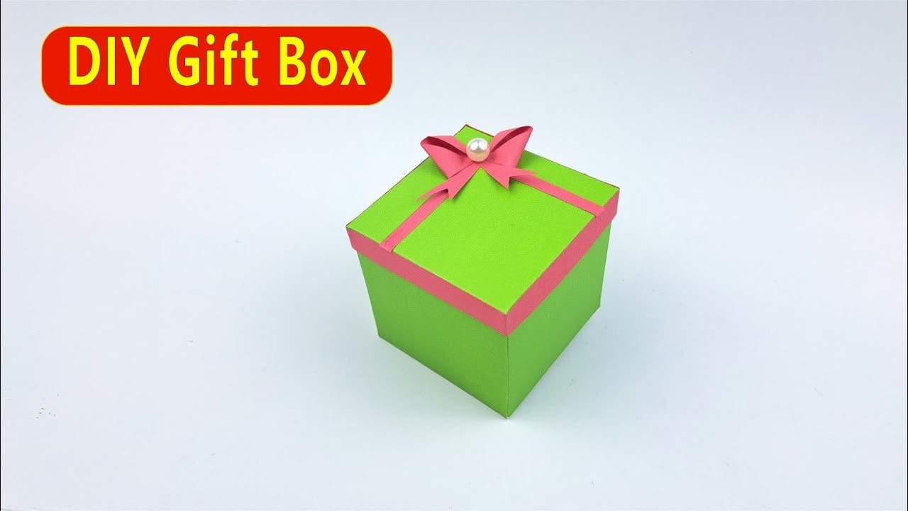 How to Make Gift Box.DIY Paper Gift Box. Easy Paper Crafts