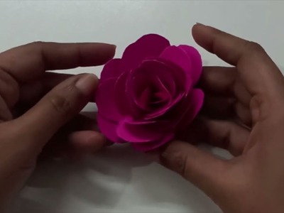 How to make Paper Rose with Simple Steps II Easy Paper Crafts II Paper Rose II Kids easy activities