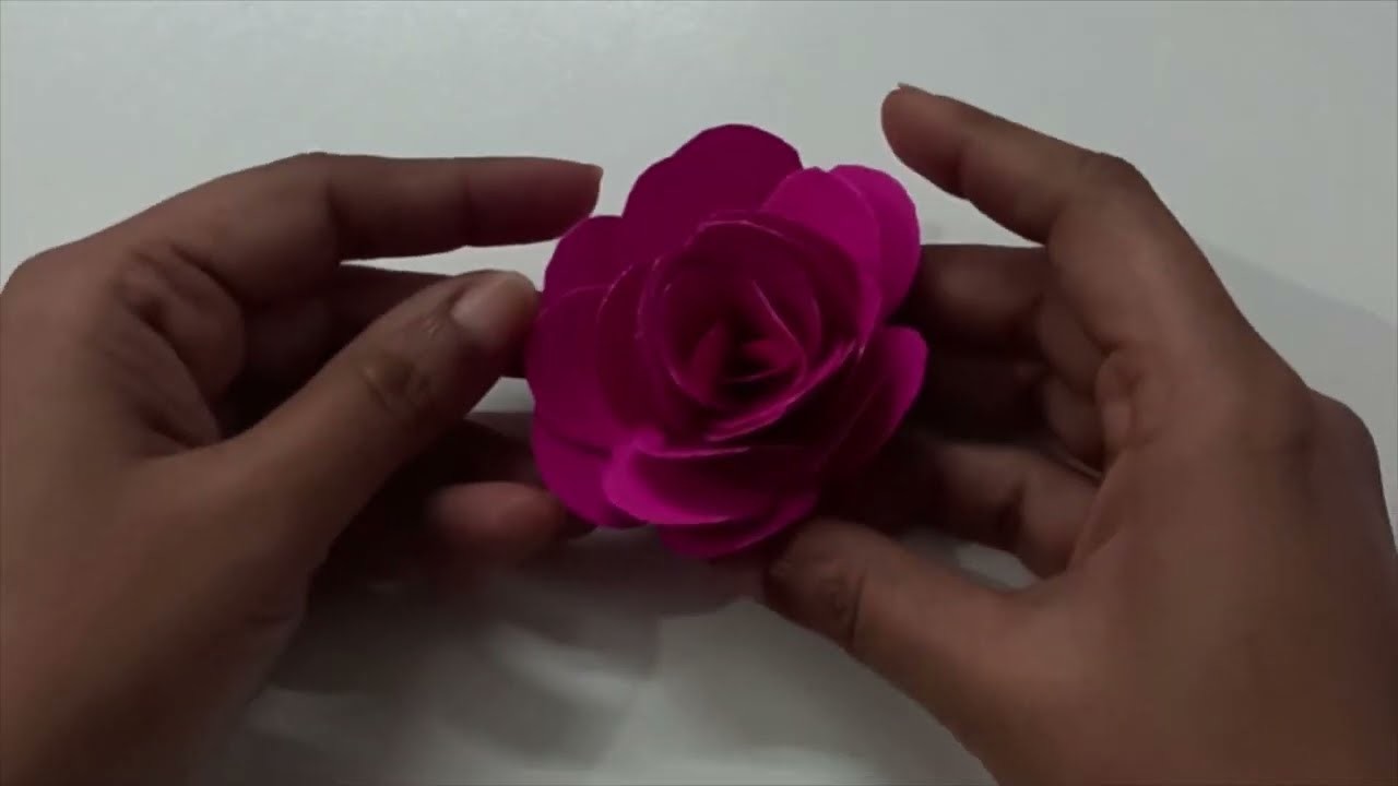 How to make Paper Rose with Simple Steps II Easy Paper Crafts II Paper Rose II Kids easy activities