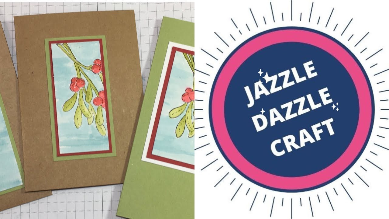 ???? Live Sunday Stamping Watercolouring with Mistletoe Magic