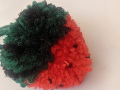 Make your own watermelon pom pom - extended edition, follow along (and enjoy the ASMR ;) )