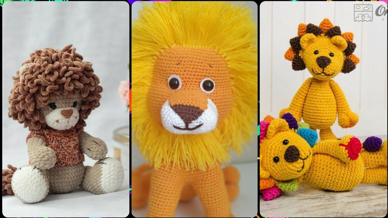 Modern and innovative crochet lion ideas and collection - Free patterns