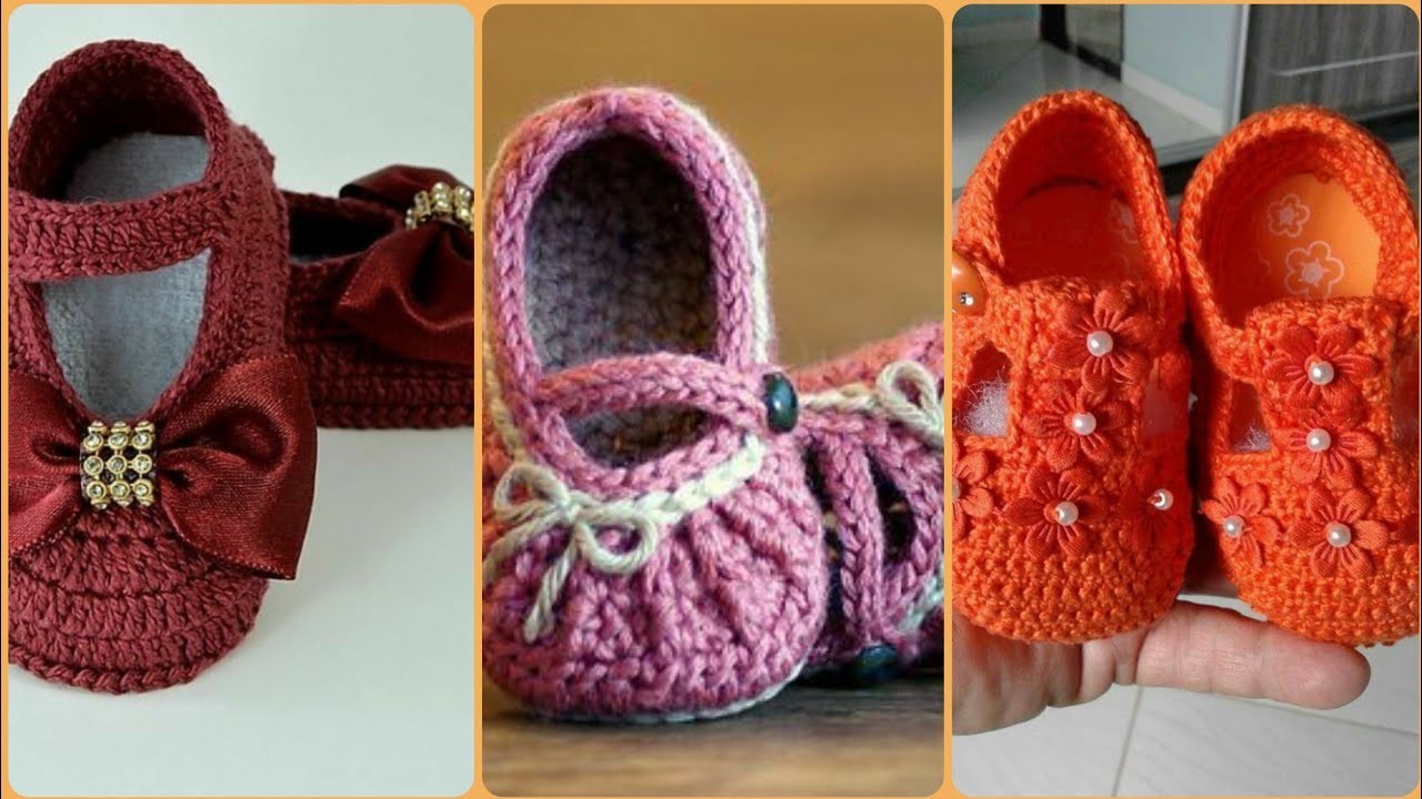 Modern and unique crochet baby shoes ideas and designs - Free crochet patterns