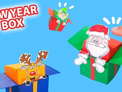 New Year box POP IT paper crafts. ???????????????? CHRISTMAS DECOR AND GIFT IDEAS  DIY ????