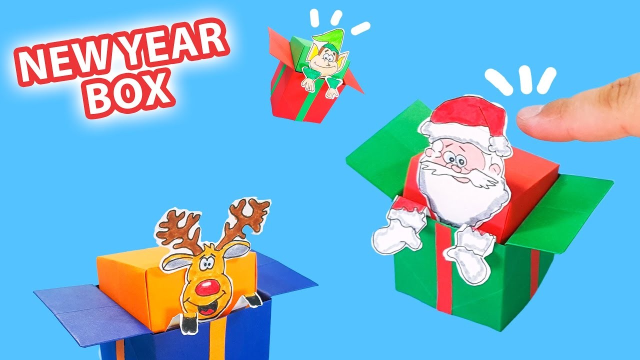 New Year box POP IT paper crafts. ???????????????? CHRISTMAS DECOR AND GIFT IDEAS  DIY ????