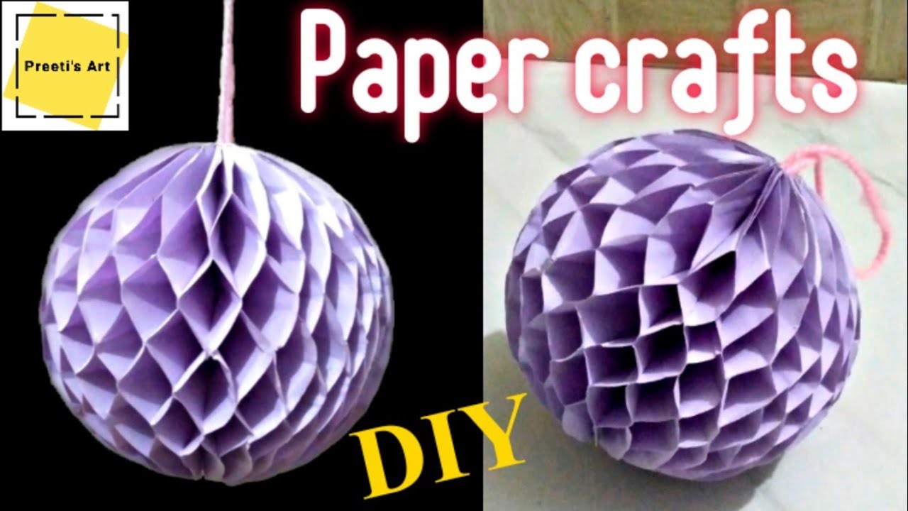 Origami paper ball #origami #preetisart #craft