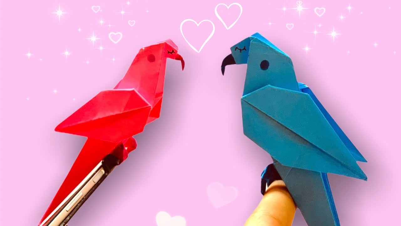 Origami Paper Parrot | Paper Bird Making | How to Make Paper Bird
