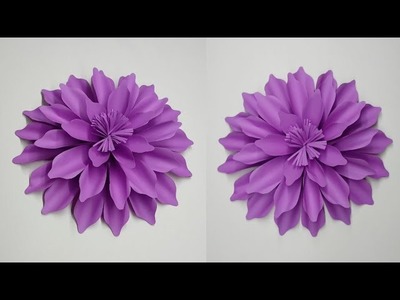 Paper Flower Wall Hanging- Easy Wall Decoration Ideas - Paper craft - DIY Wall Decor