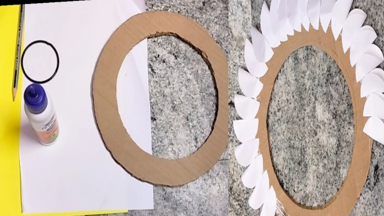 Paper Flower Wall Hanging. Unique Wall Hanging Craft Ideas. Paper crafts For Home Decoration.DIY