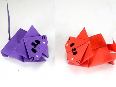 Small Paper Cat | Origami Paper Cat | Cat Paper Making | Cat Paper Crafts