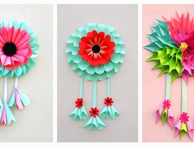 Three paper wallhanging decoration simple and easy. beautiful walldecor. #papercrafts
