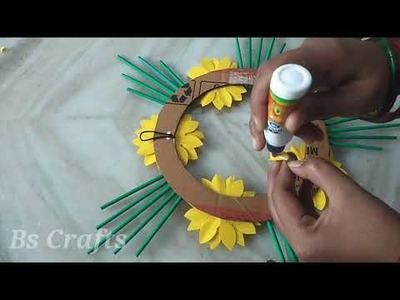 Unique paper wall decor ideas || diy paper crafts || home decorating ideas || Bs Crafts