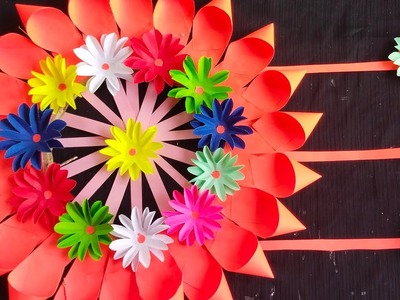 Unique Wall Hanging Craft.Paper Craft For Home Decoration.Paper Flower Wall Hanging.Wall Mate
