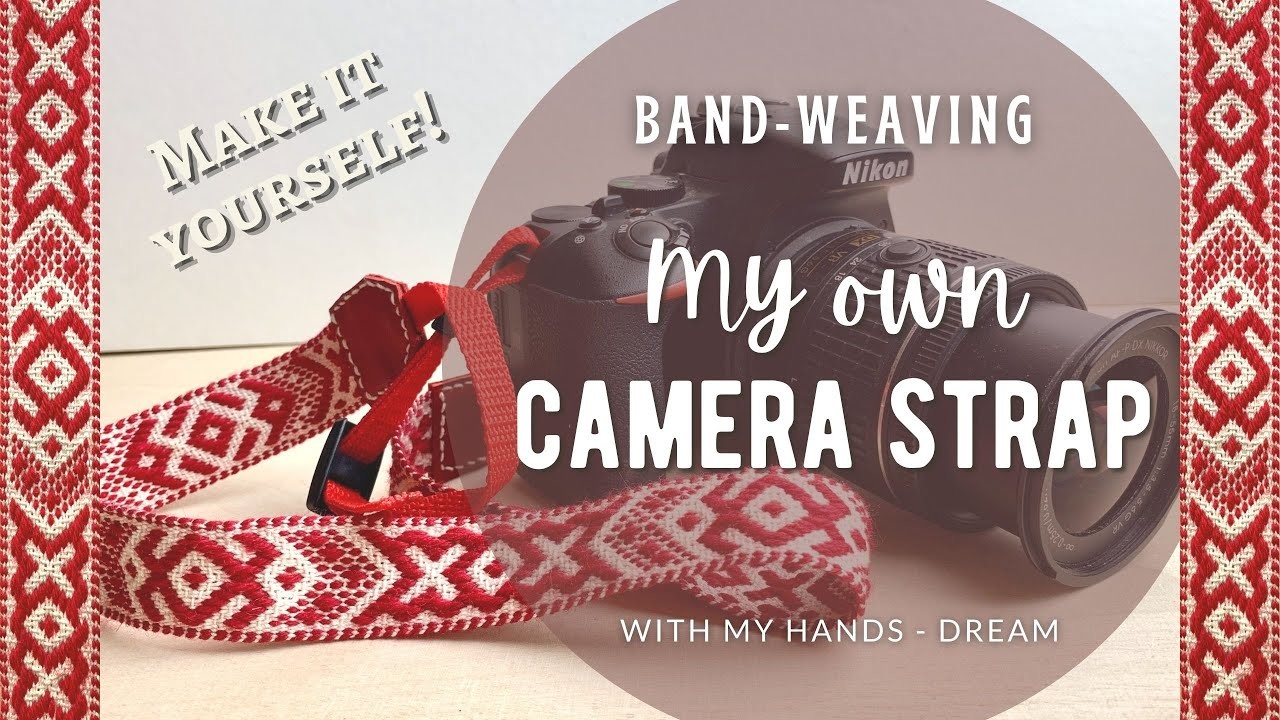 Weave yourself a new camera strap with a double-slotted rigid heddle! A free pattern included!