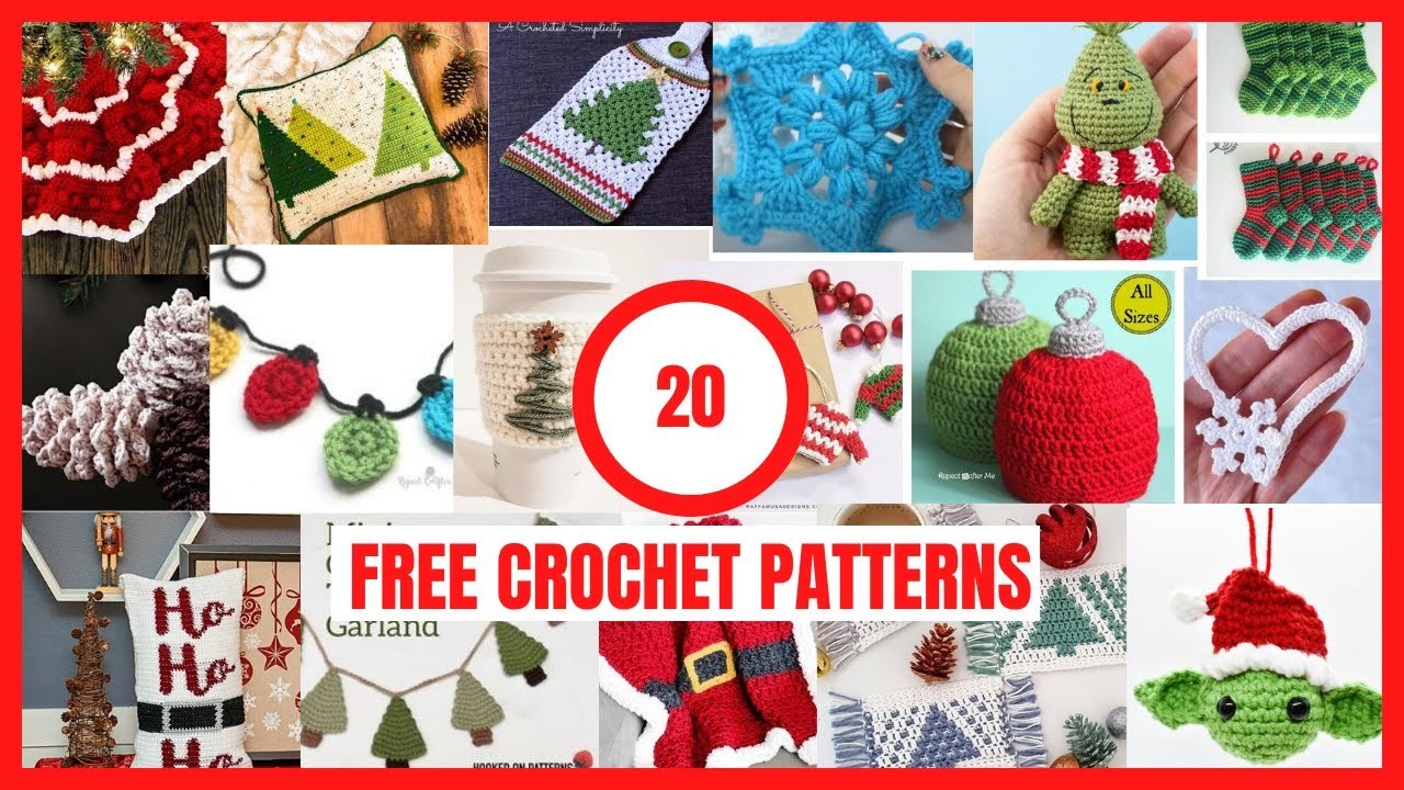 20 Free Christmas Crochet Patterns