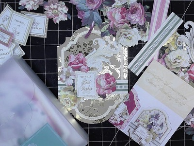 Anna Griffin Autoship: Simply Anniversary Card Making Kit Unboxing & Tutorial! A Gorgeous Kit!